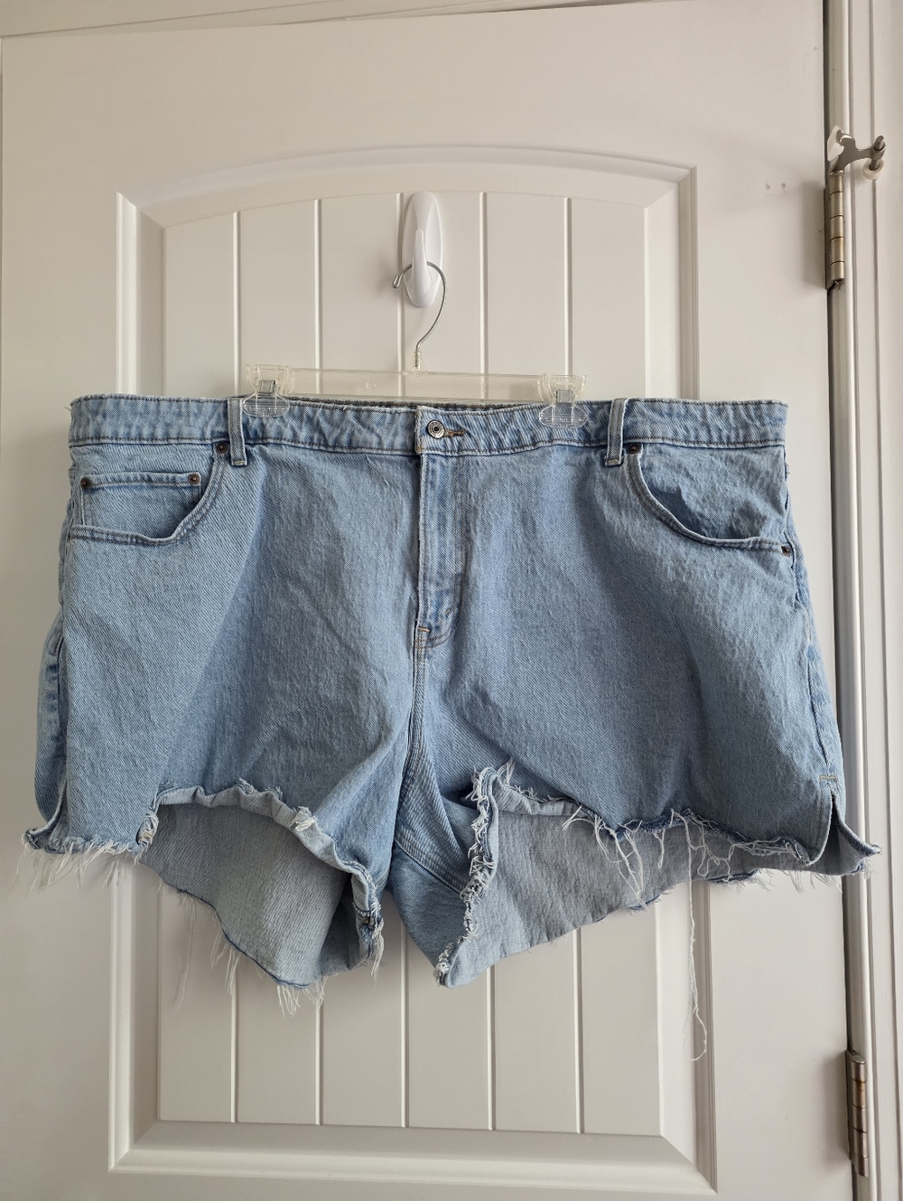 Abercrombie & Fitch Light Blue Cutoff The Dad Short Denim Shorts Plus Size 37